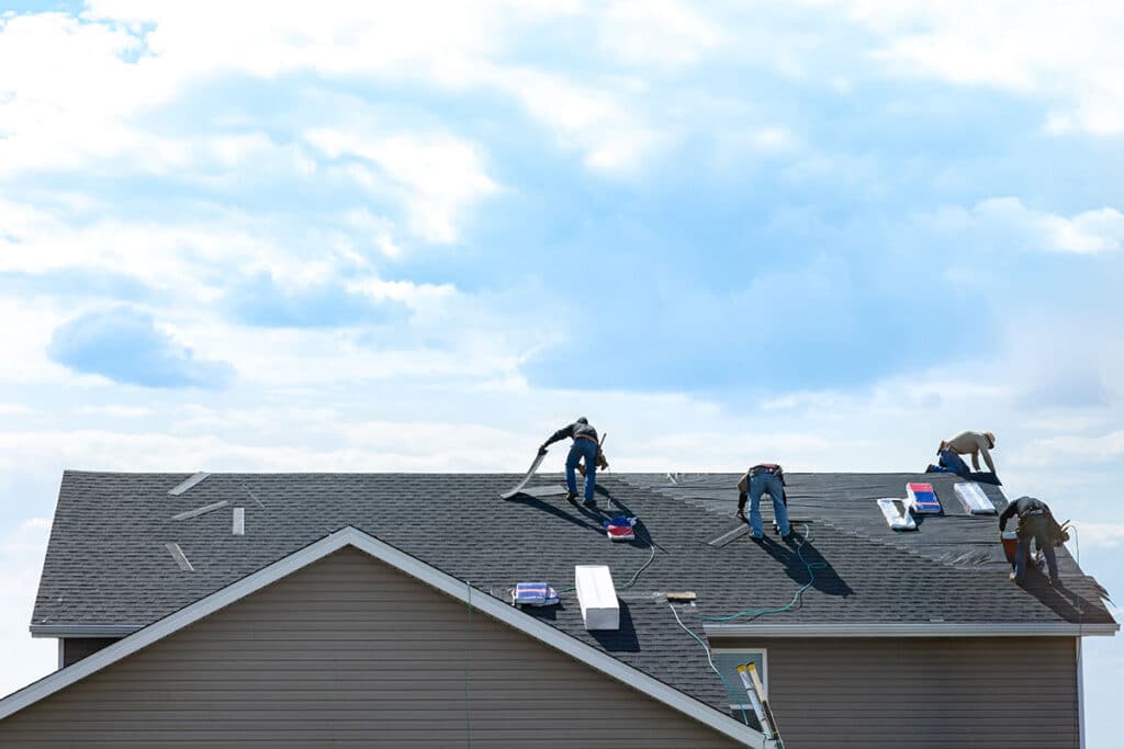 Residential roof installation by BN Covered Exteriors in the Tri-Cities